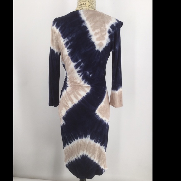 INC Inter. concepts  S Faux Wrap Tie -Dye Dress - Picture 5 of 8